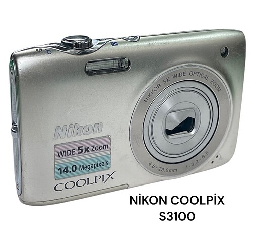 NİKON COOLPİX S3100 DİJİTAL KAMERA FOTOĞRAF MAKİNASI CİHAZ ÇAL