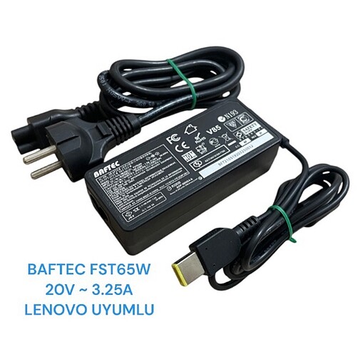 BAFTEC FST65W 20V ~ 3.25A LENOVO LAPTOP NOTEBOOK UYUMLU ADAPTÖR