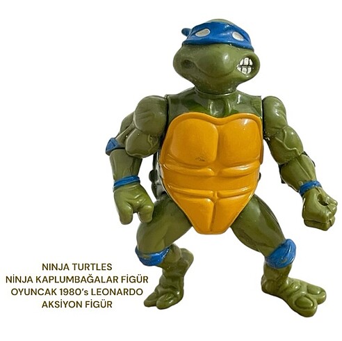 NINJA TURTLES NİNJA KAPLUMBAĞALAR FİGÜR OYUNCAK 1980?s LEONARDO 