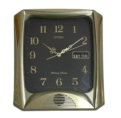 CITIZEN QUARTZ GÜN TAKVİMLİ VE MELODİLİ SAAT BAŞI DUVAR SAATİ