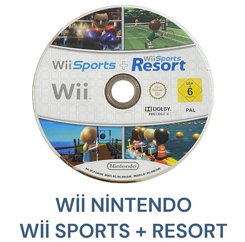 Wİİ NİNTENDO Wİİ SPORTS + RESORT ORJİNAL OYUN RVL-SP2P-EUR-BO RV