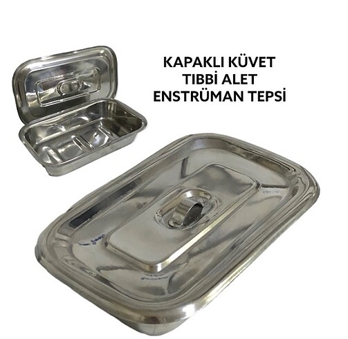 KSMED HASTANE AMELİYATHANE TIBBİ ALET TEPSİSİ YÜKSEK KALİTE 304 