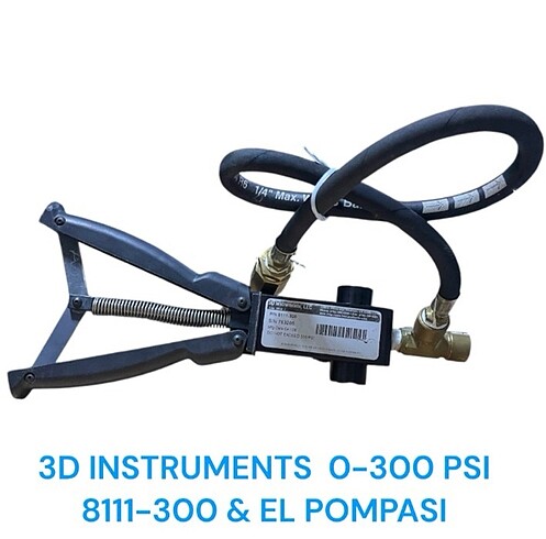 Diğer 3D INSTRUMENTS 0-300 PSI 8111-300 & EL POMPASI