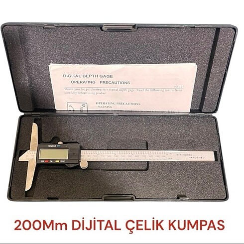 200mm DİJİTAL ÇELİK KUMPAS