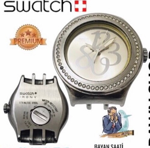 SWATCH IRONY BAYAN SAATİ KORDON TAKIP KULLANIN