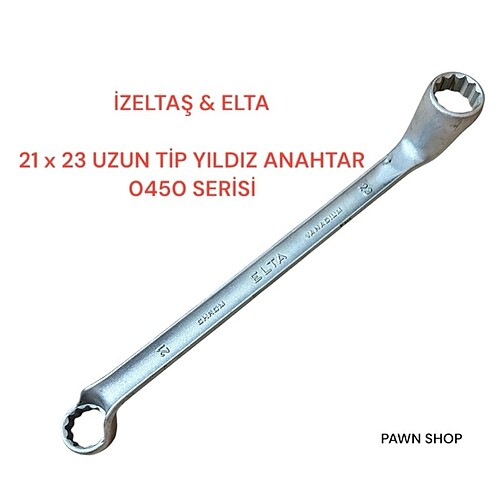 21 x 23 - 0450 İZELTAŞ ELTA UZUN İKİ AĞIZ YILDIZ ANAHTAR