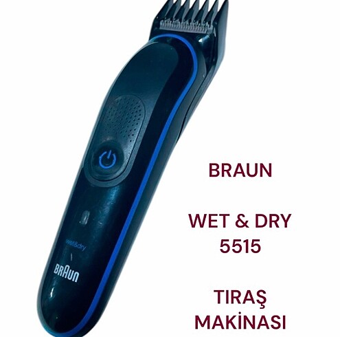 BRAUN ŞARJLI WET & DRY 5515 TIRAŞ MAKİNASI