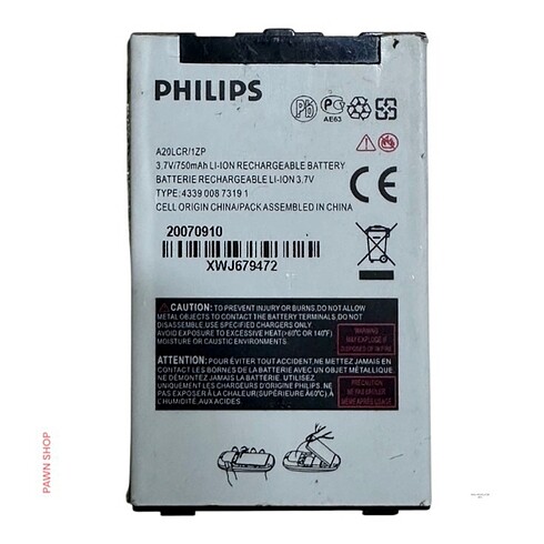 PHİLİPS A20LCR / 1ZP 3.7V 750mAh ORJİNAL BATARYA