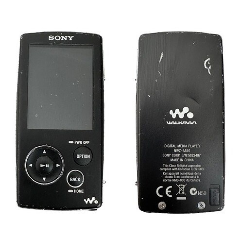 SONY WALKMAN NWZ-A816 SİYAH 4 GB DİJİTAL MEDYA PLAYER CİHAZI KON