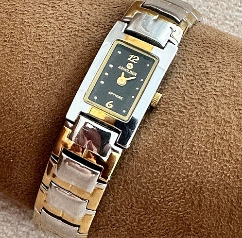 ASGOLDEN ALTIN KAPLAMA QUARTZ RENK ATMAZ BİLEKLİK MODEL BAYAN SA