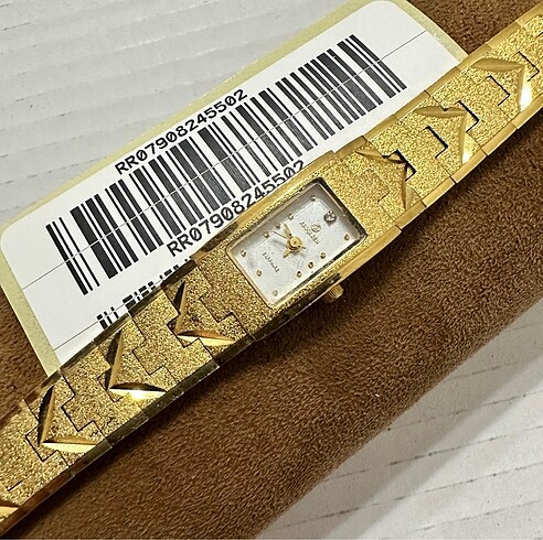 ASGOLDEN ALTIN KAPLAMA QUARTZ RENK ATMAZ BİLEKLİK MODEL BAYAN SA