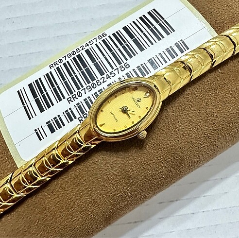 ASGOLDEN ALTIN KAPLAMA QUARTZ RENK ATMAZ BİLEKLİK MODEL BAYAN SA