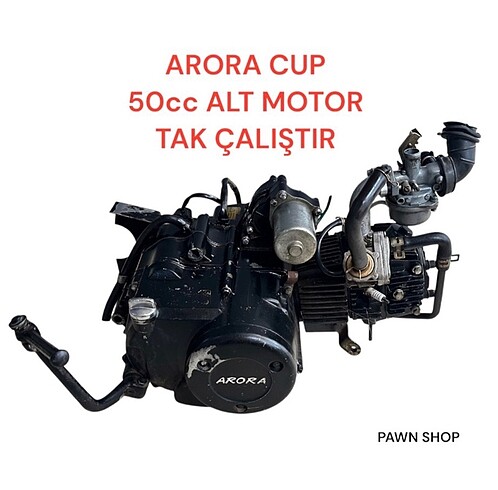 ARORA SAFARİ CUP 50cc 80cc ALT MOTOR TAK ÇALIŞTIR ORJİNAL KELLE