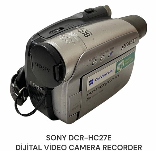 SONY DCR-HC27E DİJİTAL VİDEO KAMERA RECORDER ORJİNAL SORUNSUZ ÇO