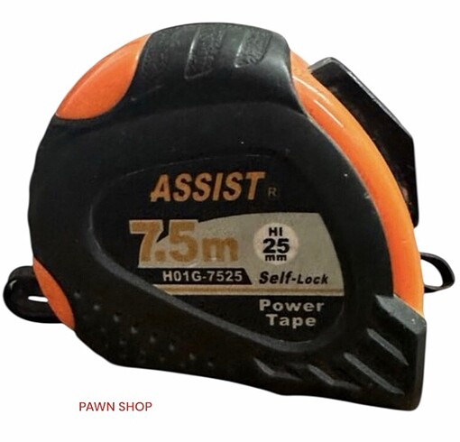 ASSİST ŞERİT METRE H01G-7525 KİTLEMELİ KAYMAZ 7.5 METRE