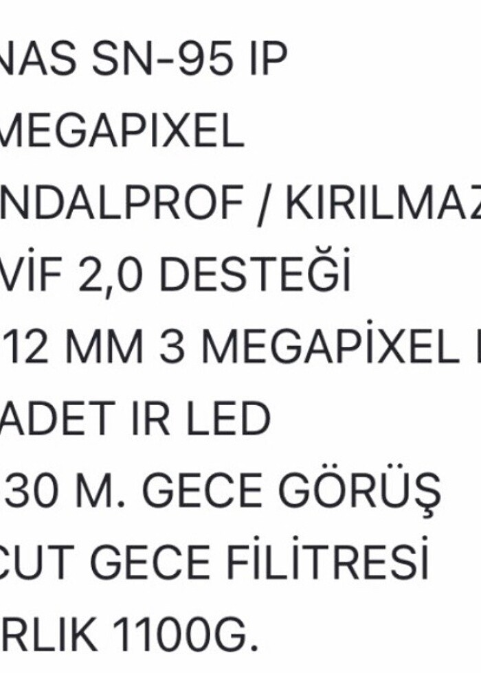 İP 1.3MP DOME CAM 2.8-12MM 30L VN-95 IPO GÜVENLİK KAMERASI - Görsel 2