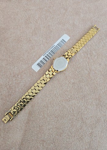  Beden AS GOLDEN BİLEKLİK MODEL ALTIN KAPLAMA SAFİR CAM QUARTZ MAKİNA