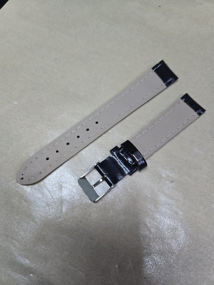 16 Mm SİYAH KOL SAATİ KAYIŞI KORDONU PAWN STOK 1045 - - Görsel 2