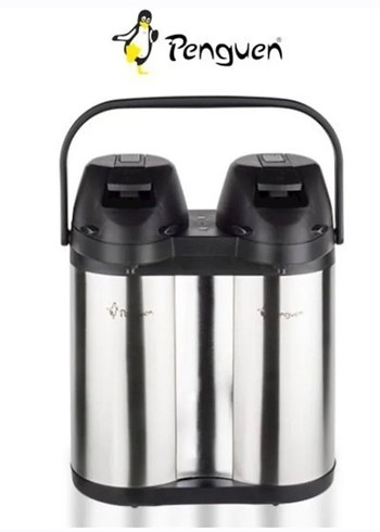 PENGUEN ÇELİK ÇAY TERMOSU ÇİFT KAT 3.8 LİTRE 1240XL PAWN - Görsel 2