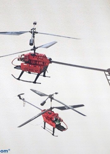 70 Cm PROFESYONEL HELİKOPTER KIRILMAZ ALÜMİNYUM GÖVDE - Görsel 2