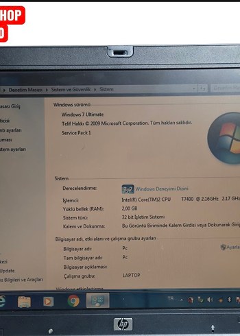 HP COMPAQ TC4400 ÇOK TEMİZ SORUNSUZ ÇALIŞAN VİNTAGE LAPTOP PAWN - Görsel 2