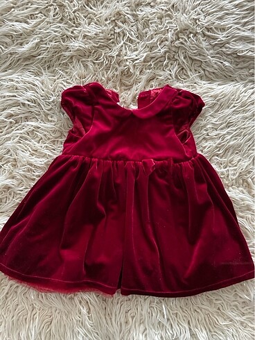 H&M Kız bebek kadife elbise