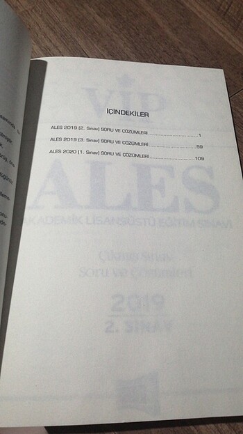  Ales çıkmış sorular