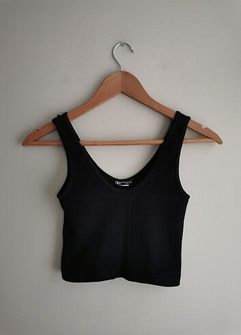 xs Beden Zara askılı crop