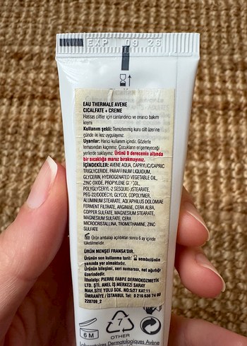  Beden Renk Avène Cicalfate Onarıcı Bakım Kremi