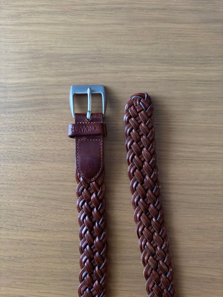 Vintage chevignon deri kemer - Görsel 3