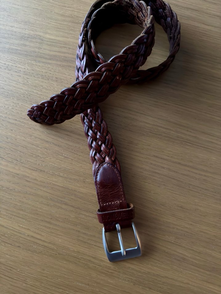 Vintage chevignon deri kemer - Görsel 4