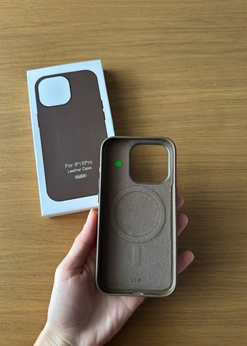 Iphone 15 Pro MagSafe Deri Kılıf - Görsel 4