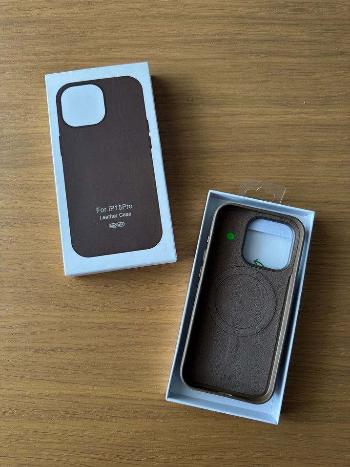 Iphone 15 Pro MagSafe Deri Kılıf - Görsel 2