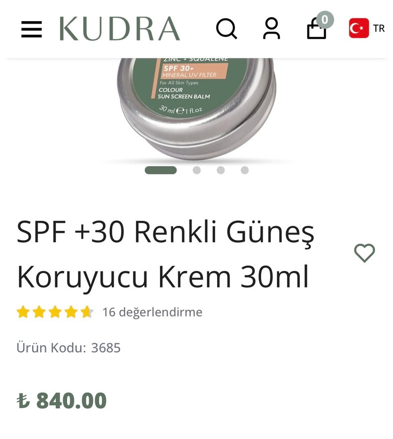 Kudra Renkli Güneş Koruyucu Balm SPF 30 - Görsel 4