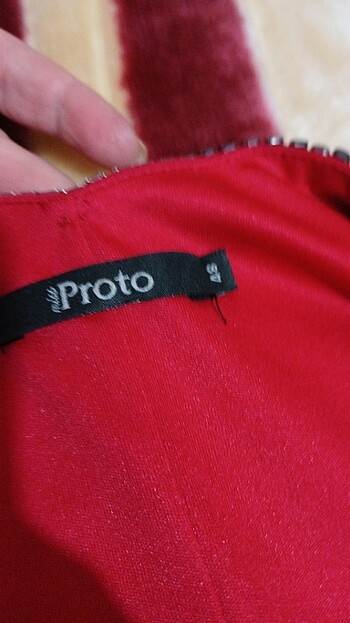 48 Beden bordo Renk Zara elbise