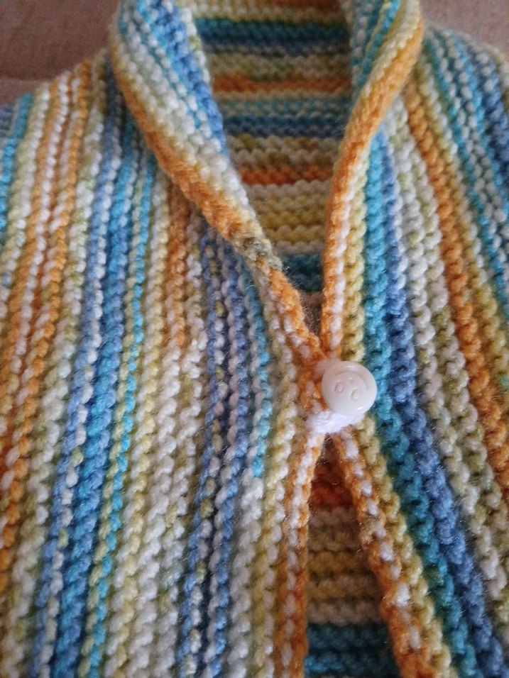 Çok Renkli Kız Triko Yelek - Görsel 2