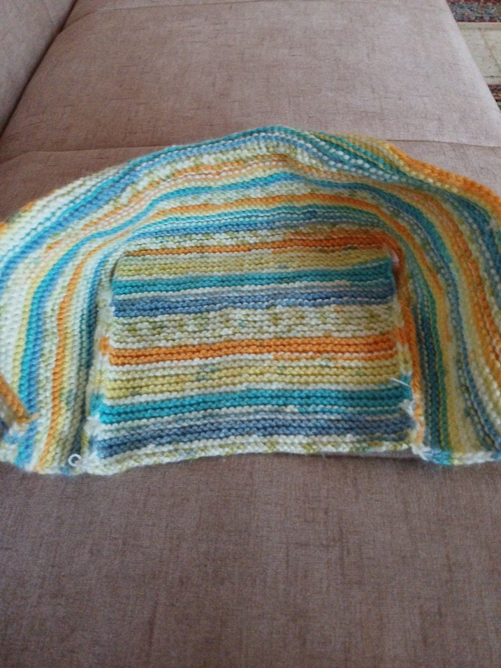 Çok Renkli Kız Triko Yelek - Görsel 4