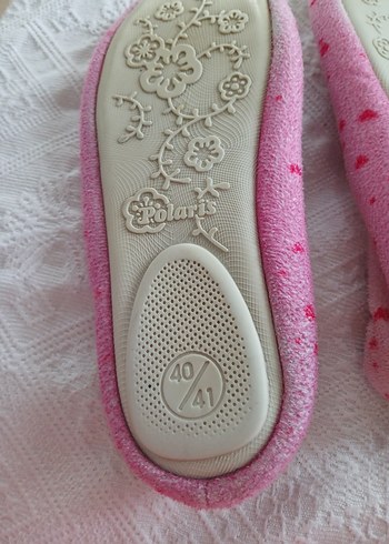 Nakışlı Pembe Kız Çocuk Ev Terliği - Görsel 3