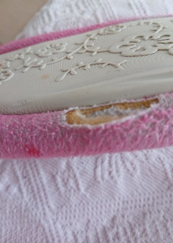 Nakışlı Pembe Kız Çocuk Ev Terliği - Görsel 8