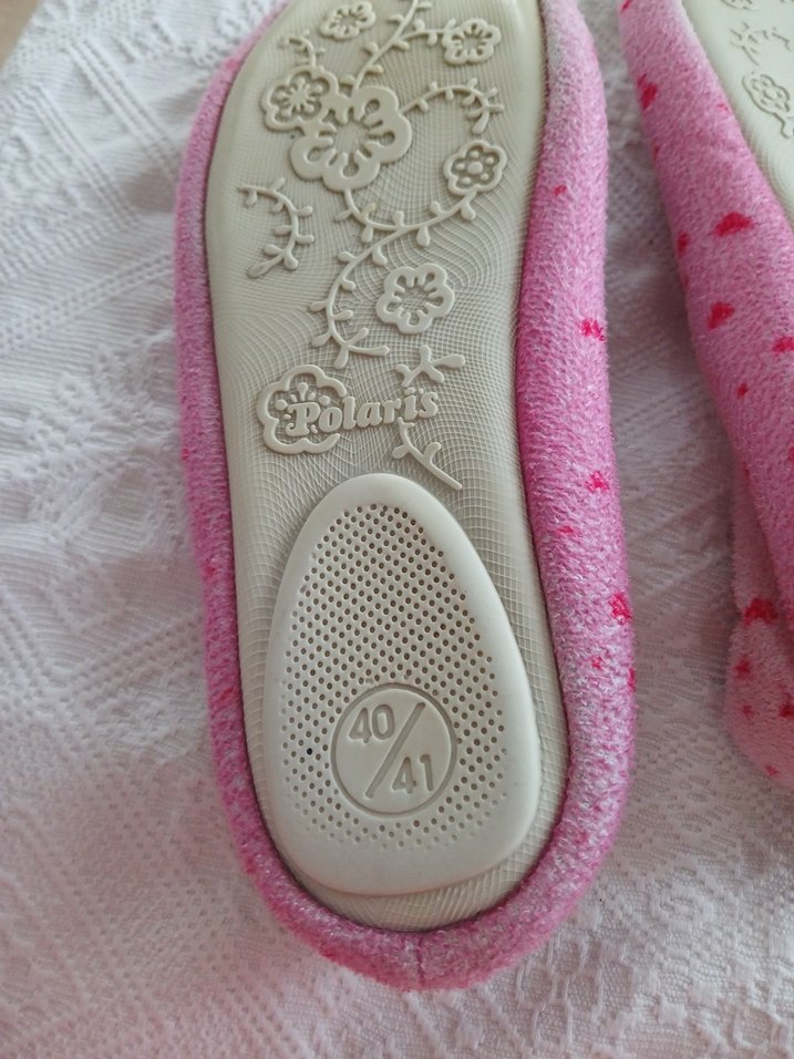 Nakışlı Pembe Kız Çocuk Ev Terliği - Görsel 3