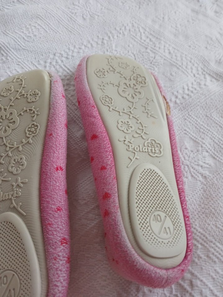 Nakışlı Pembe Kız Çocuk Ev Terliği - Görsel 4