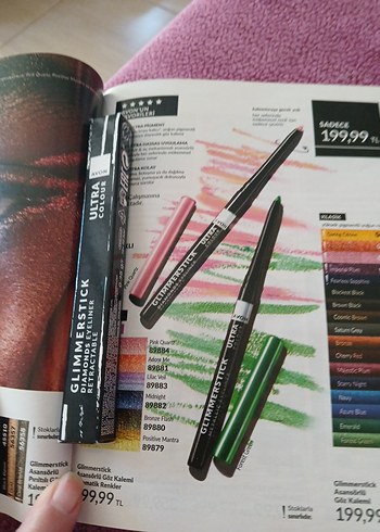 Avon Avon Parlak Mor Maskara ve Eyeliner
