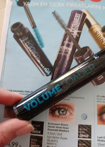 Beden Renk Avon Parlak Mor Maskara ve Eyeliner