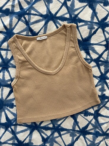 V Yaka Basic Fitilli Crop Top