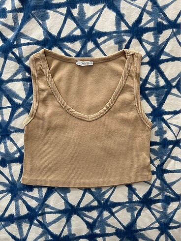Defacto V Yaka Basic Fitilli Crop Top