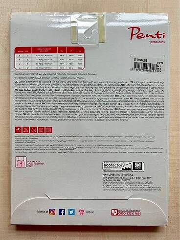 Penti Ten Rengi Stop 7 Külotlu Çorap