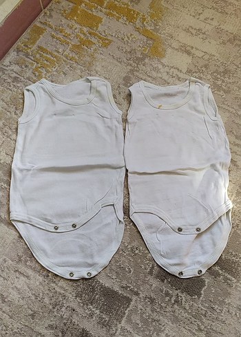 Bebek İç Çamaşırı Beyaz 2'li Paket - Görsel 5