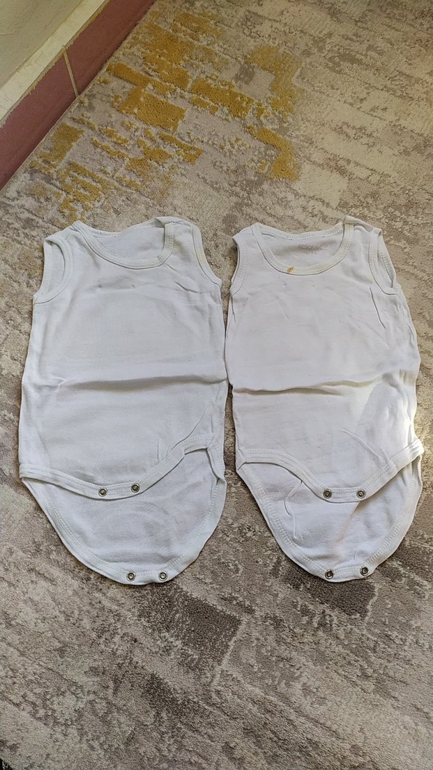 Bebek İç Çamaşırı Beyaz 2'li Paket - Görsel 2