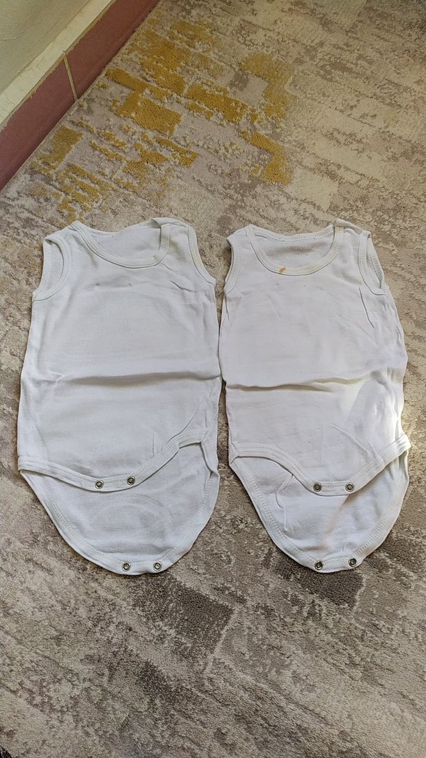 Bebek İç Çamaşırı Beyaz 2'li Paket - Görsel 4