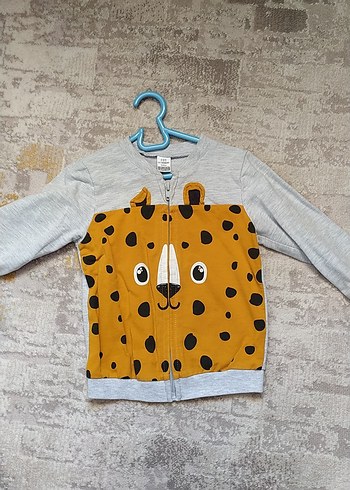 LC Waikiki Leopar Desenli Erkek Çocuk Sweatshirt